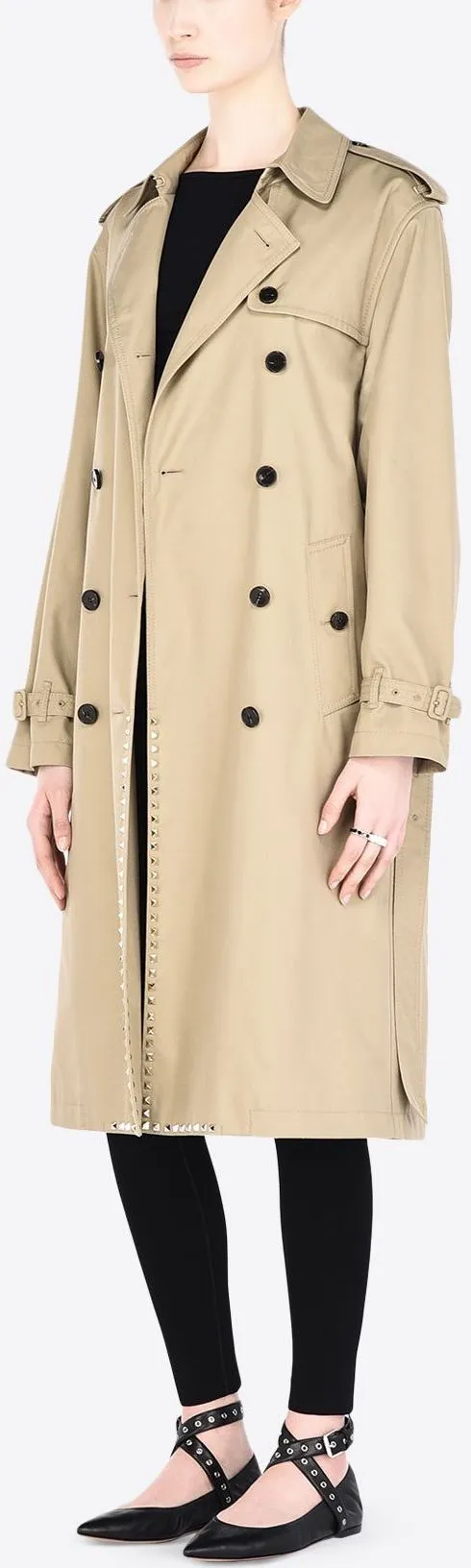 'Rockstud' Trench Coat