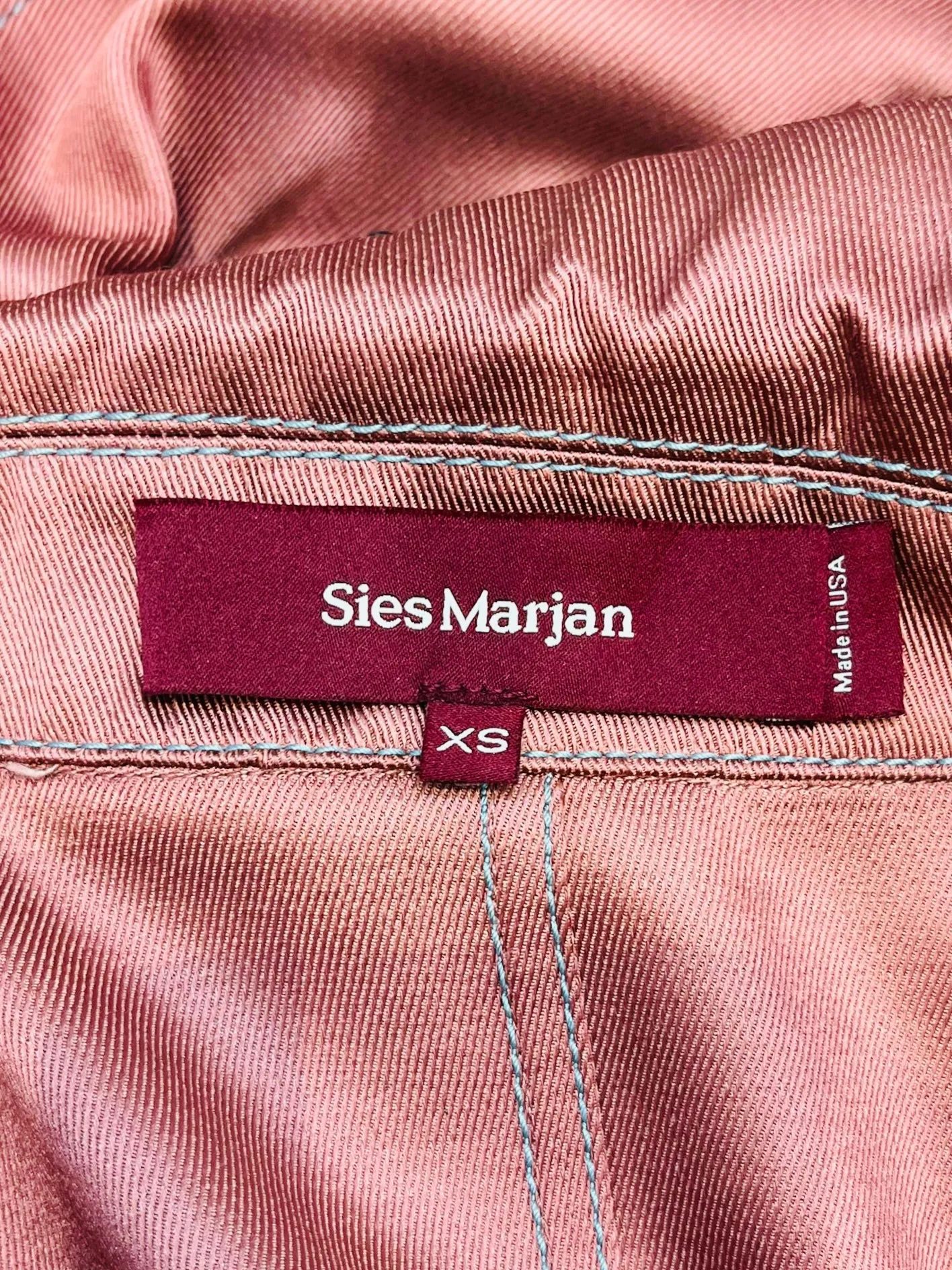 Sies Marjan Satin-Twill Trench Coat. Size XS