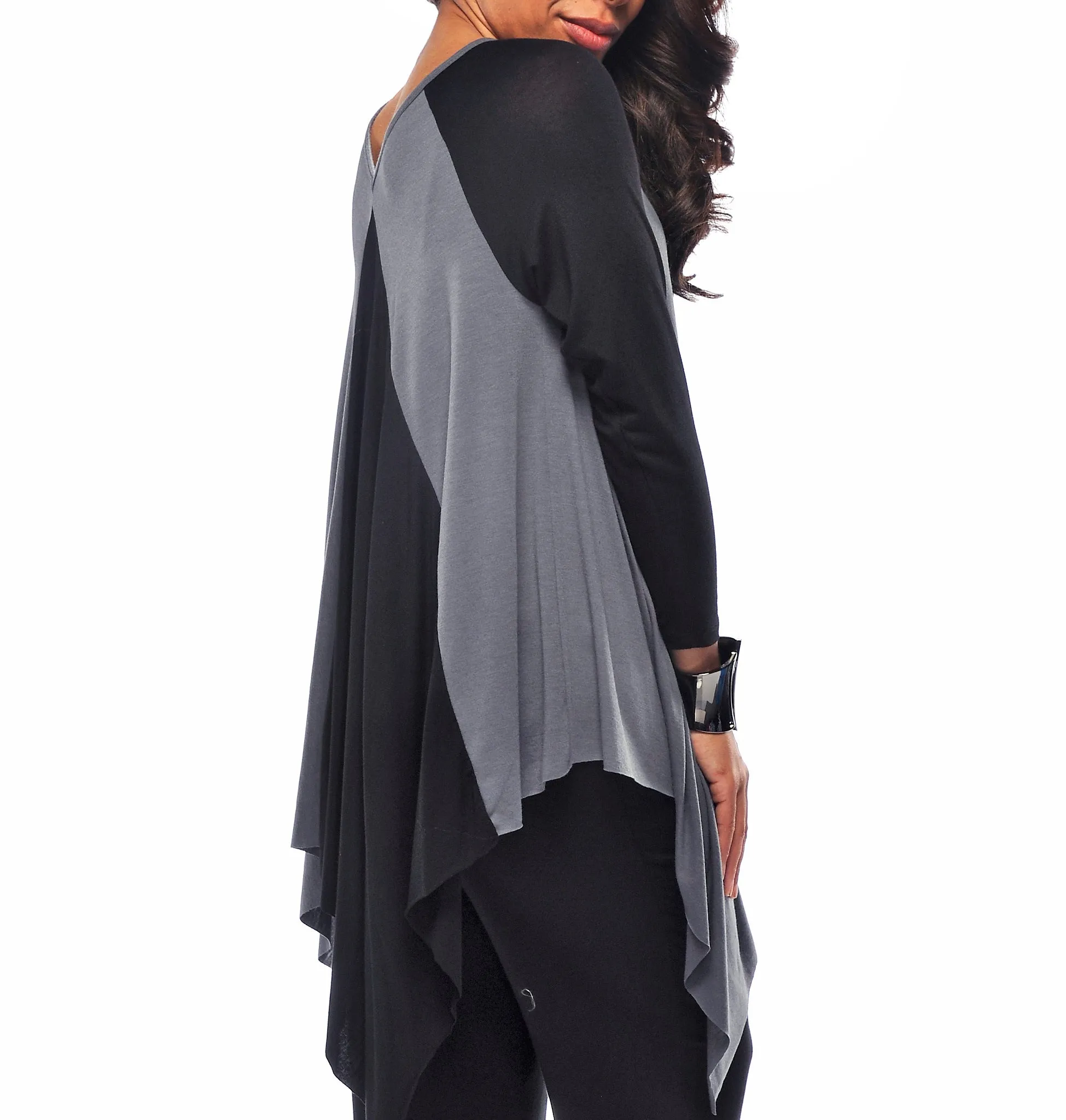 Sleeved V Neck Tunic