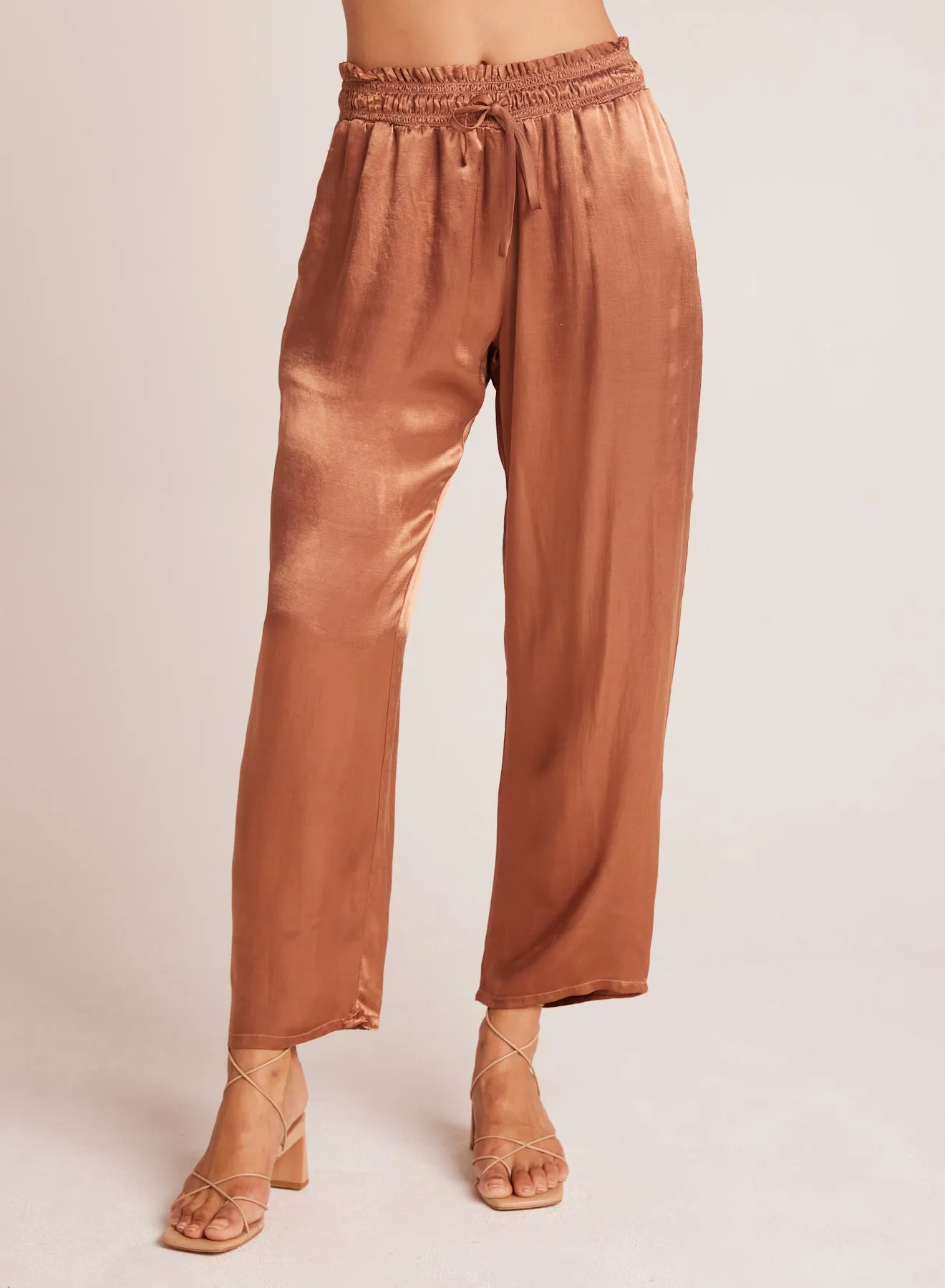 Smocked Waist Trousers - Curacao Coconut