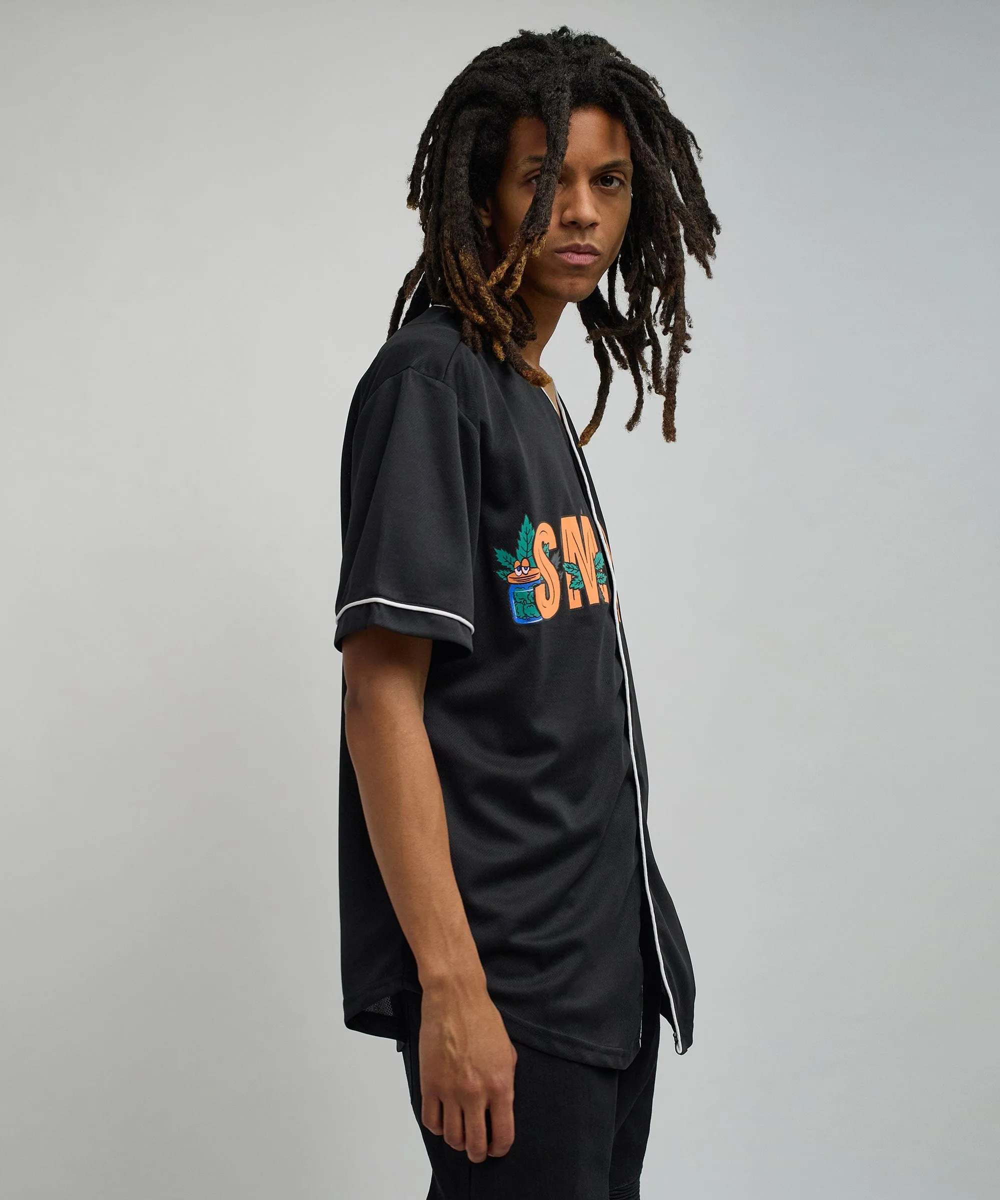 Smoke Baseball Jersey - Black