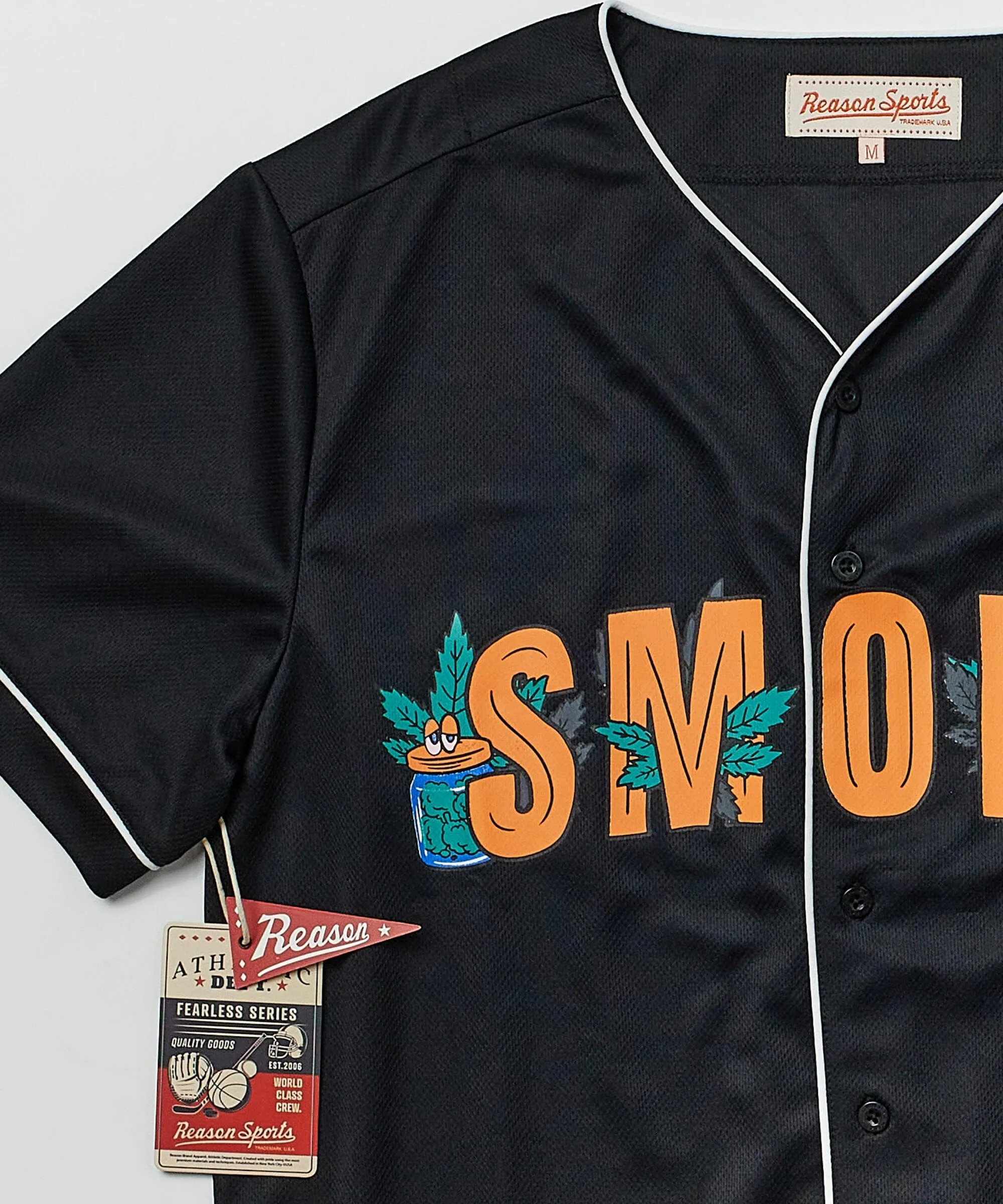 Smoke Baseball Jersey - Black