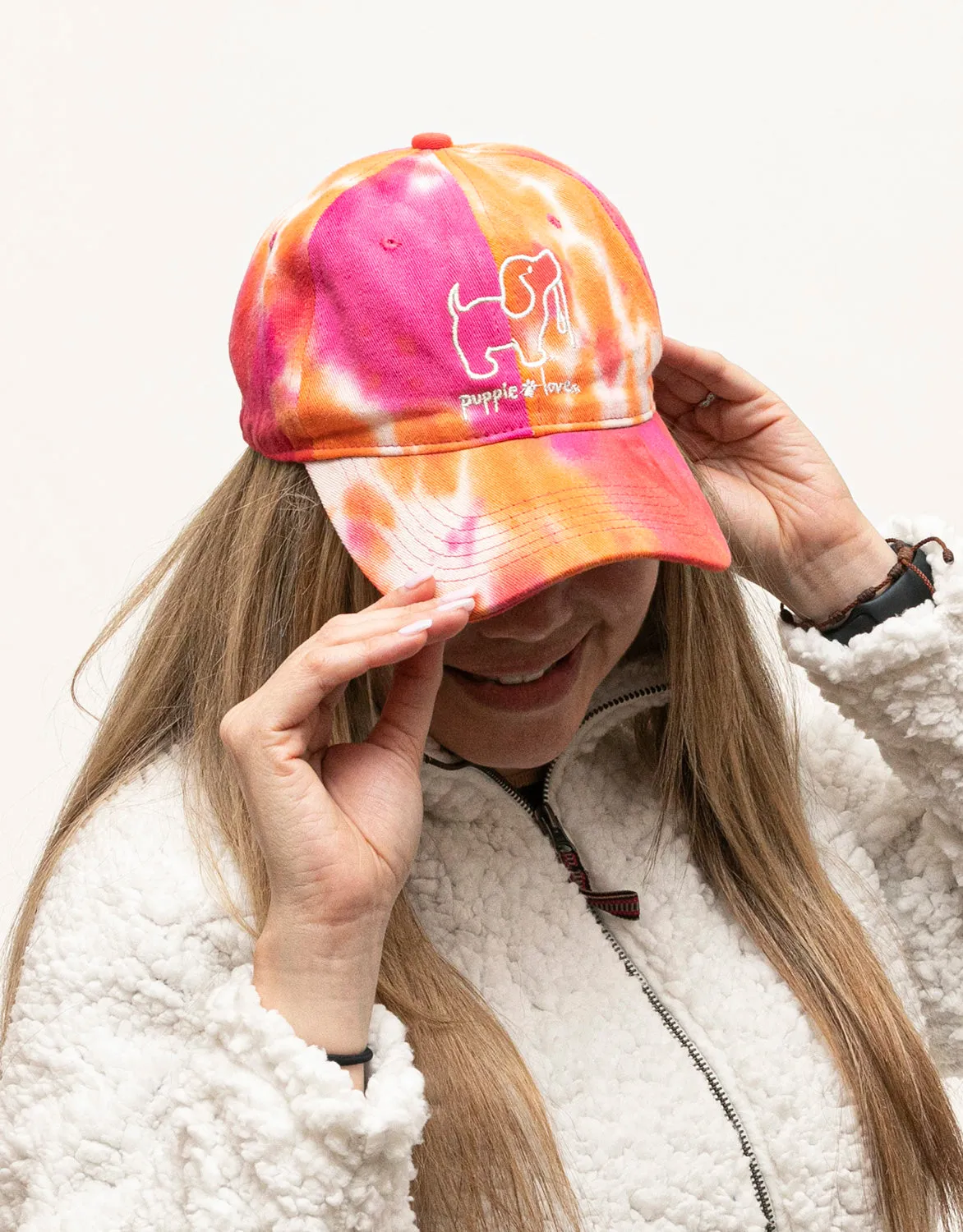 SUNSET TIE DYE BASEBALL HAT