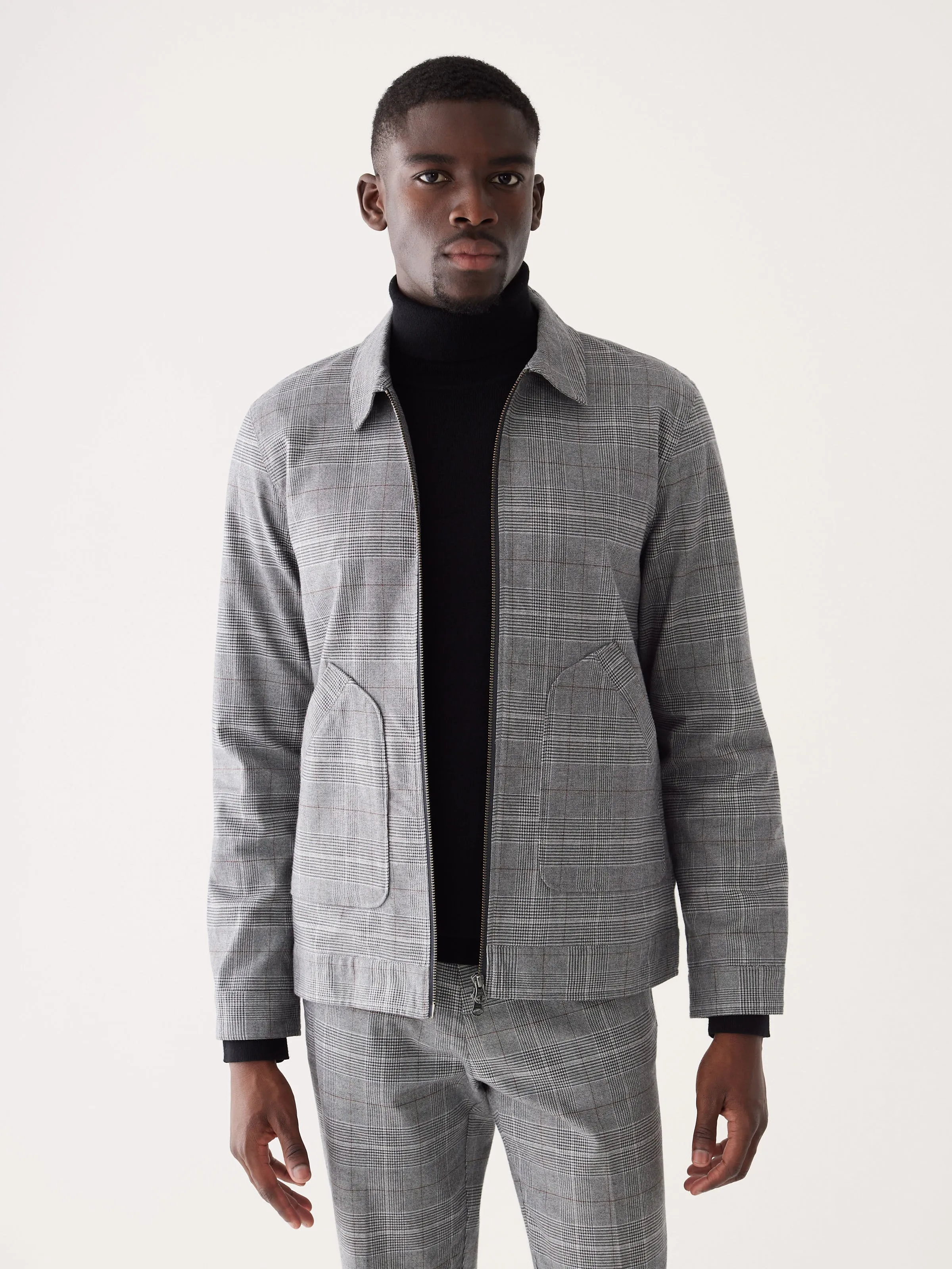 The Harrington Bomber Jacket in Grey