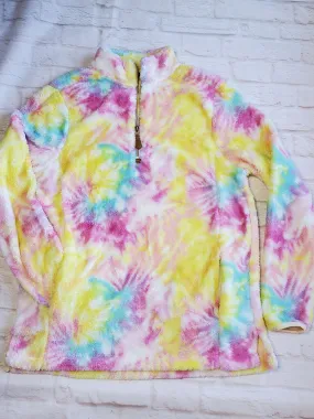 Tie Dye Sherpa Pullover