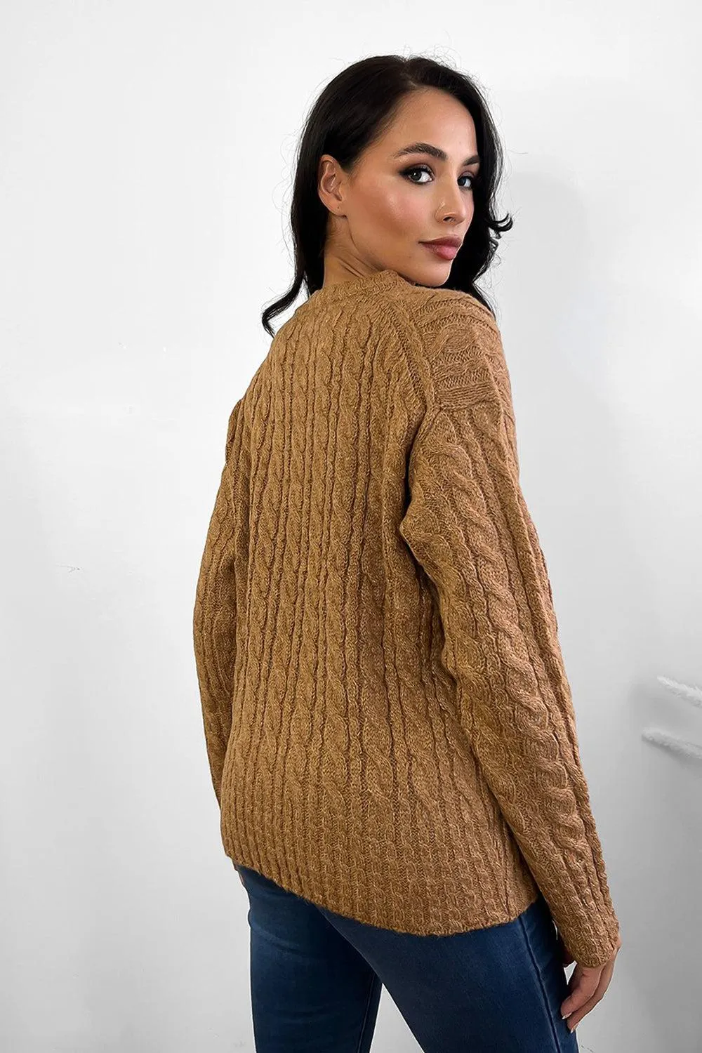 Twist Braid Knit Pullover