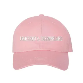 Underpaid And Overwhelmed Baseball Hat