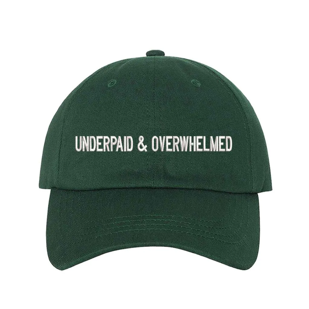 Underpaid And Overwhelmed Baseball Hat