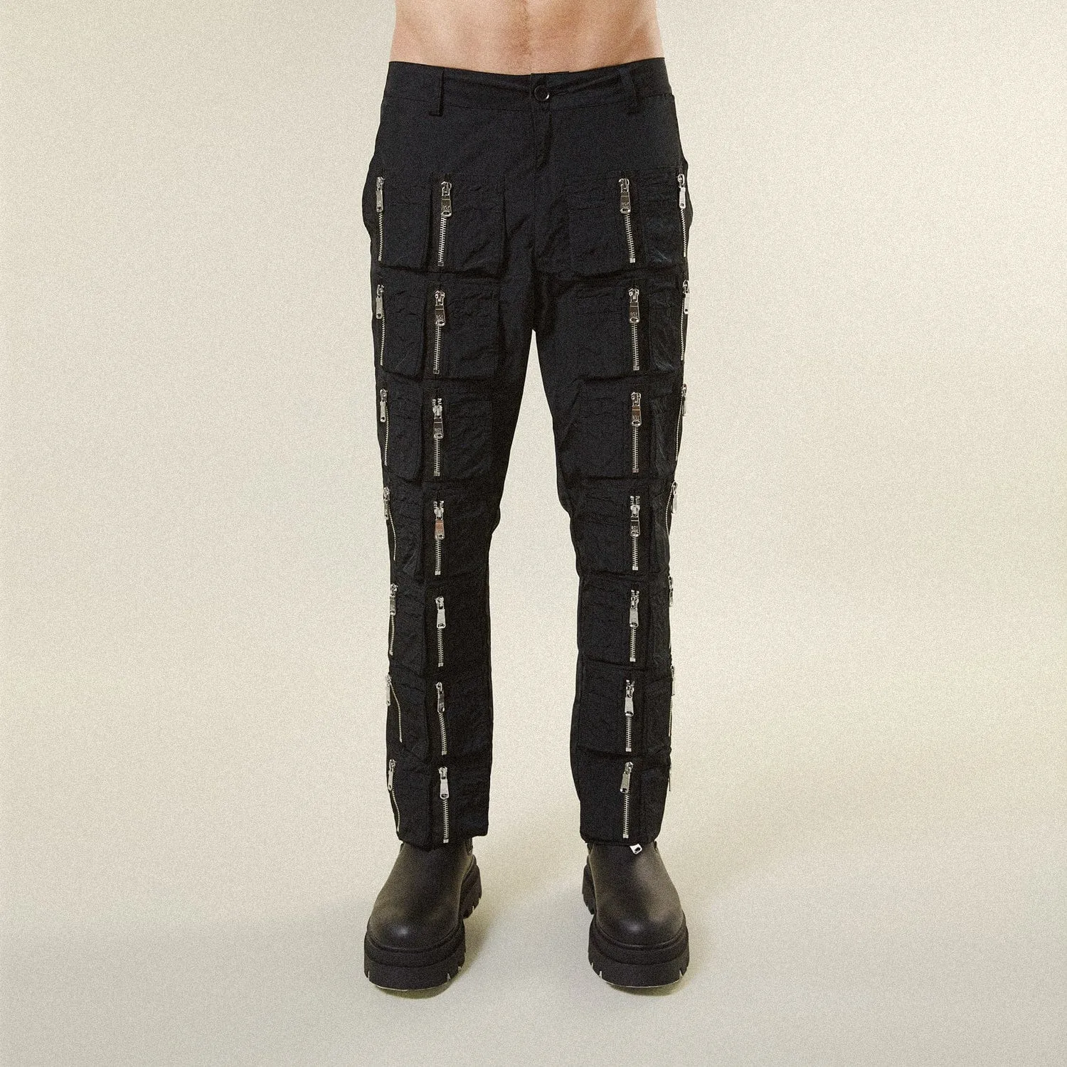 ZIP IT TROUSERS - BLACK